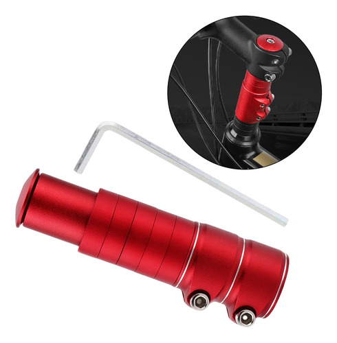 Adaptador De Vástago De Manillar De Rojo 13cmx3.5cm