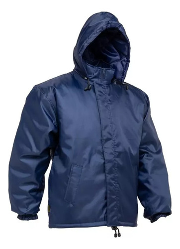 Campera De Trabajo Parka Trucker Impermeable Azul