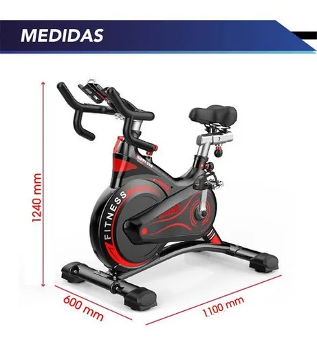 Bicicleta Magn tica Profesional De Spinning Est tica Color negra