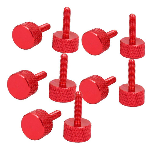 Computer Pc Graphics Card Knurled Head Thumb Screws Wine Red