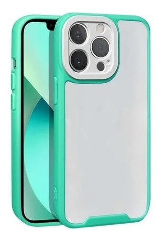 Funda Protectora Borde Color Para iPhone 14 Pro / 14 Pro Max