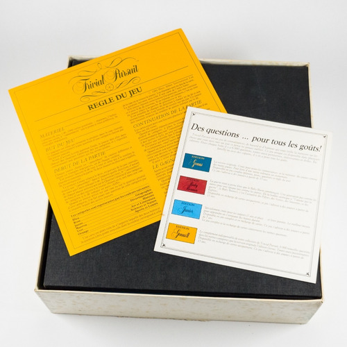 Jogo Trivial Pursuit Edition Genus Em Francês Completo (Usado)