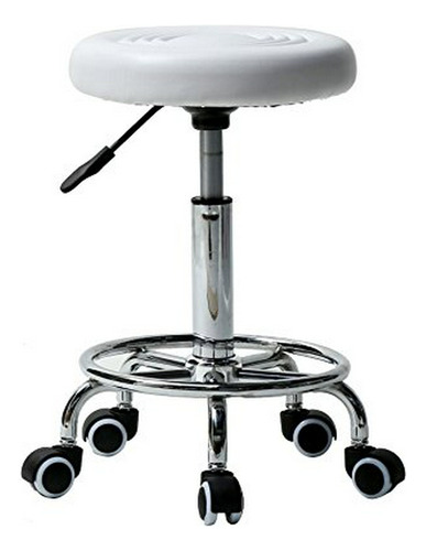 Banco De Salón - Salon Massage Stool With Wheels Rolling Adj