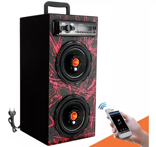 Caixa Bob Residencial Bomber Vertical 6 Ativa 100w Bluetooth