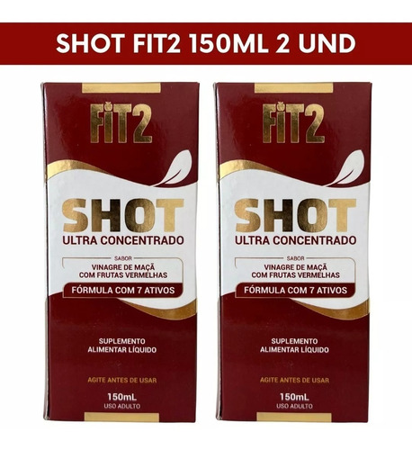 Imagem 1 de 4 de Shot Fit2 Suplemento Alimentar Natural 150ml 2 Unidades
