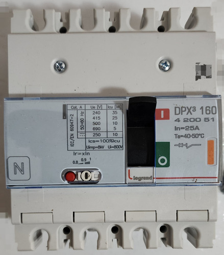 Interruptor Automatico 4p 25a 25ka Dpx Ref 420051 Legrand