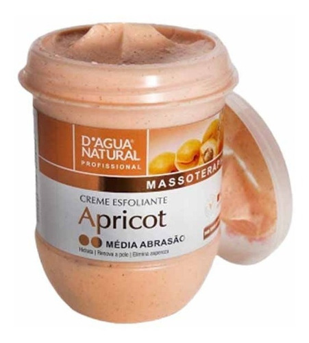 Creme Esfoliante Apricot Média Abrasão 650g D'agua Natural