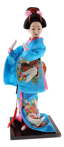 2 Peças Japonês Gueixa Quimono Bonecas Ornamento