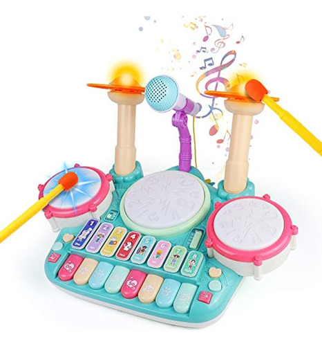 Juguetes Musicales Para Bebés Juego De Tambores Para Niños P