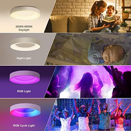 Rgb Techo Empotrable Regulable Con Control Remoto 11 Pulgada