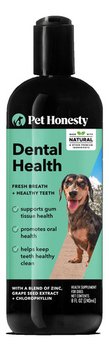 Pet Honesty Aditivo De Agua Dental Para Higiene Bucal, Enjua