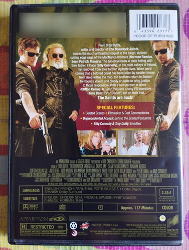 Dvd The Boondock Saints 2 Sean Patrick Flanery V (Usado)