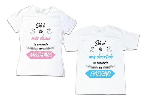 Playeras personalizadas para padrinos hotsell