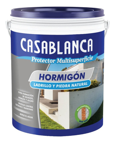 Casablanca Protector De Hormigon Impermeabilizante 1lt Acabado Mate Color Transparente