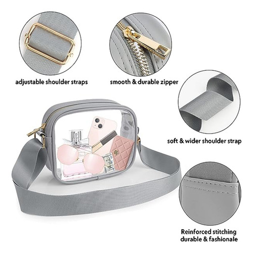 Bolso Bandolera Transparente Para Fanáticos De Los Deportes,