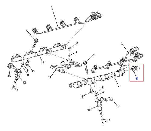Sensor Presion Combustible Silverado 1500 6.2l V8 2015