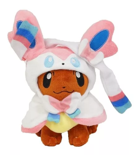 Pokemon Sylveon Evoluções Evolution Eevee Pelúcia 20cm no Shoptime