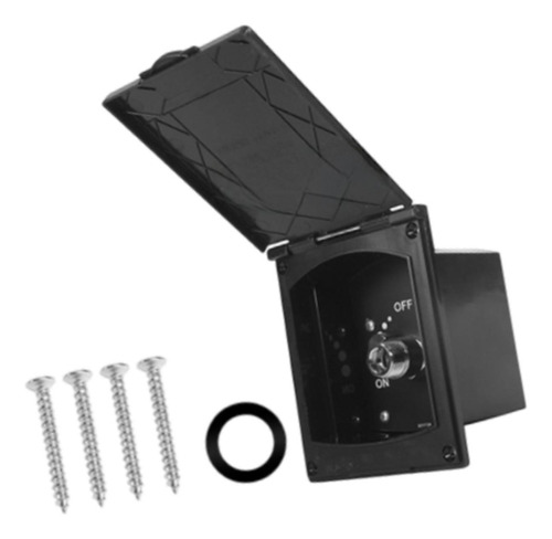 Generic Rv Kit De De Ducha Exterior, Válvula De Agua Negro