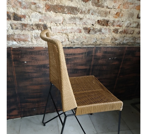 Imagen 5 de 5 de Mesa 140x80 Industrial + 4 Sillas Tulum Hierro Madera