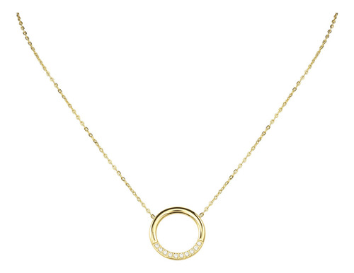 Collar De Acero Inoxidable Enso Para Mujer Ejn2186g Dorado