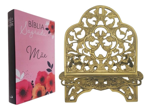 Bíblia Nova Pastoral Porta Biblia Kit Presente Mães Católica