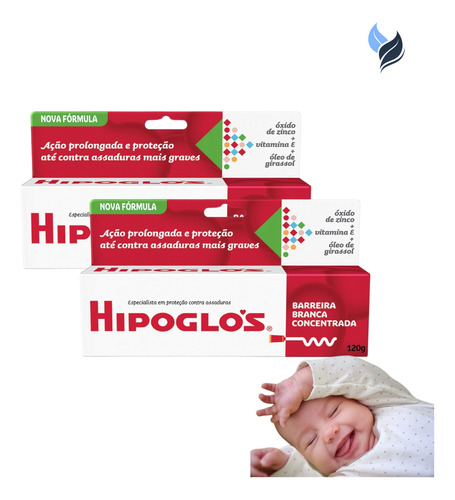 2 Un Pomada Hipoglos Original 120g Tratamento Intensivo