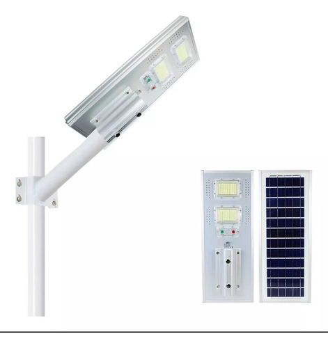 Lámpara Suburbana Solar 100w Aluminio, Alumbrado Público 