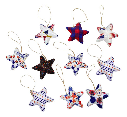 R Decoraciones con forma de estrella del Día de la Independencia, estrella de cinco puntas, color A