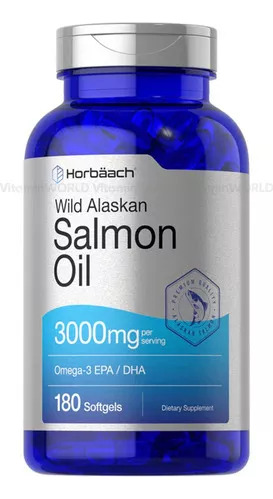 Aceite De Pescado De Salmón Salvaje De Alaska 3000mg_ 180cps