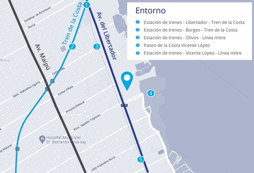 Imagen 15 de 15 de Oficina Alquiler | Domus Office, Vicente López | 5.512 M²