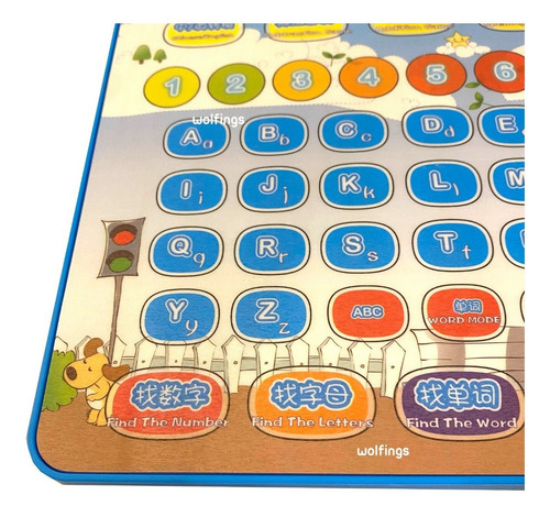 Imagen 5 de 8 de Juego Tipo Tablet Juguete Didactico Aprender Ingles Y Chino
