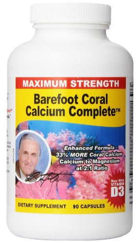 Barefoot Coral Calcium Complete 1500 Mg, 90 Cpsulas, Supleme