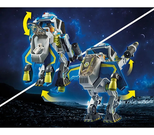 Imagem 5 de 10 de Playmobil Galaxy Police Robô Da Polícia Galáctica 70021