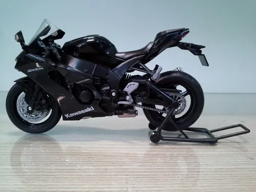 Miniatura Moto Ninja Zx-10r Kawasaki Black Edition 1:12 17cm