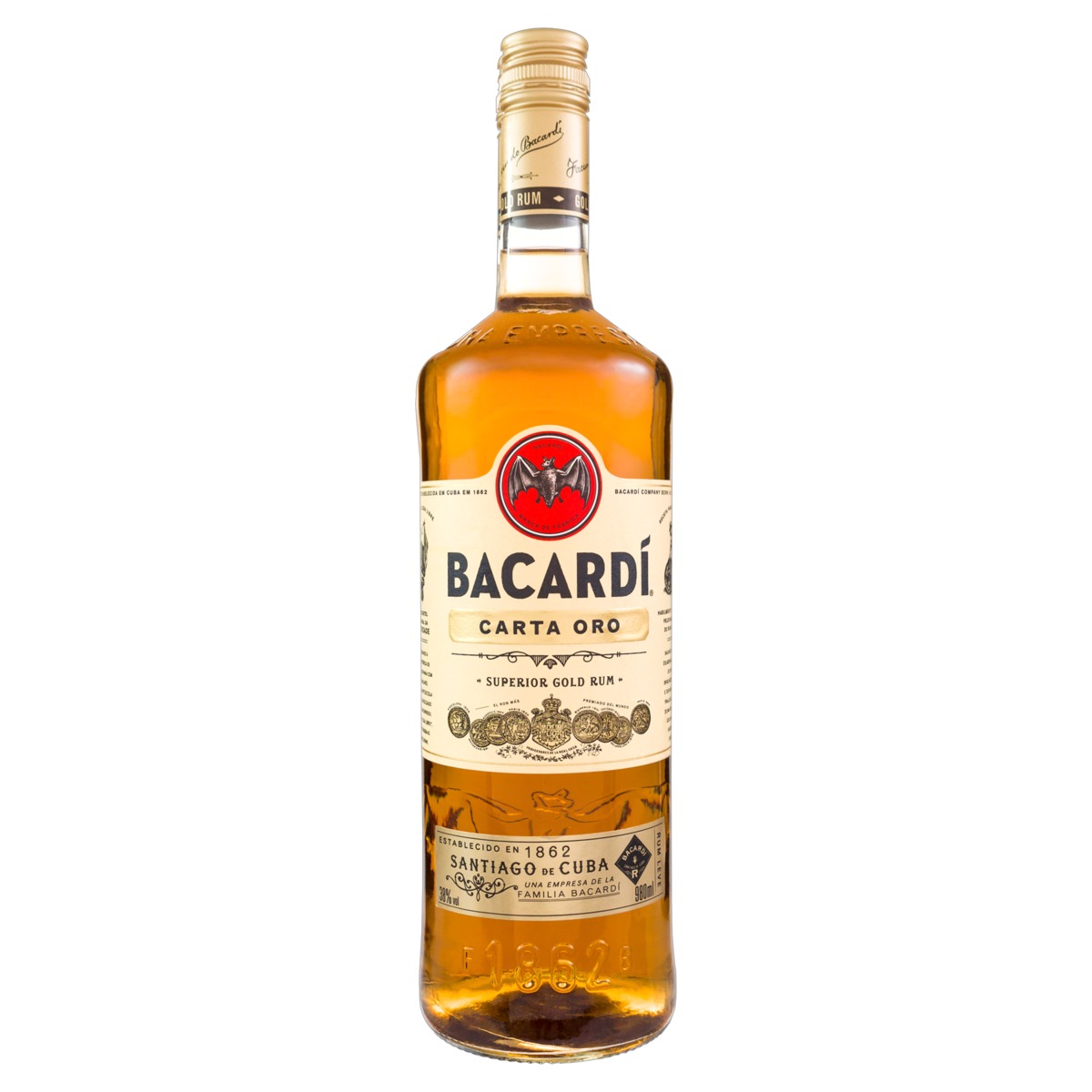 Rum Bacardí carta oro 980 ml 