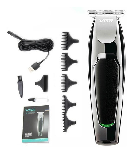 Imagen 2 de 10 de Maquina Cortadora Recargable Desvanece Pelo Barba 6 Piezas