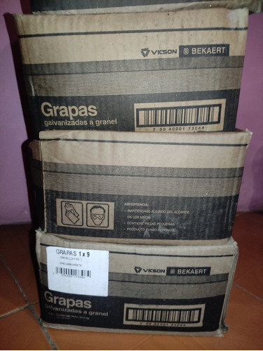 Grapas Para Cercas Ganadera 1 X 9  Vicson Caja 24.5 Kg 