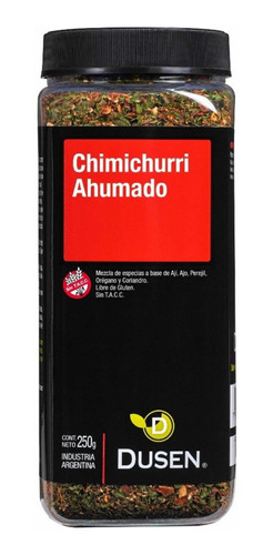 Chimichurri Ahumado Duzen Sin Tacc Y Kosher X 250 Grs.