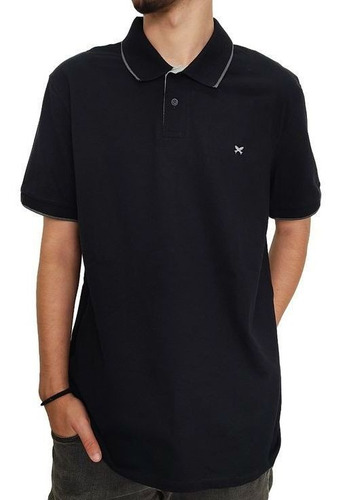 Camisa Polo Hering Preta Masculina Piquet Conforto 036h3ren