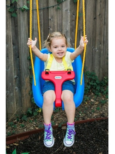 Little Tikes 2-en-1 snug'n Silla Columpio Seguro, Color Azul