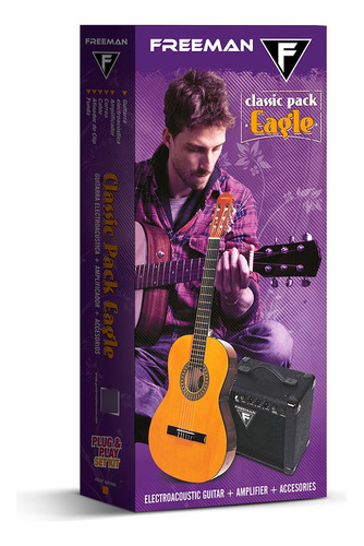 Eagle Nt Pack Guitarra E/a Freeman