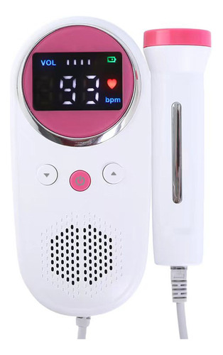 Medidor De Voz Fetal Doméstico Lcd Para Embarazo, Doppler