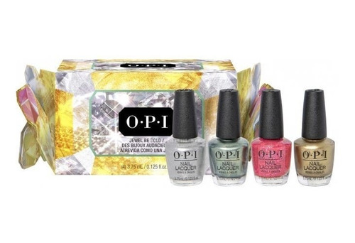  Nail Lacquer Mini 4 Pack X 3,75 Ml Opi Jewel Be Bold