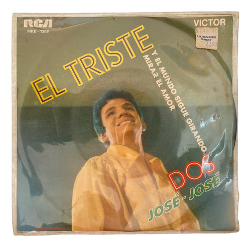 Disco Lp Vinyl 45rpm Jose Jose El Triste Dos Mirar El Amor