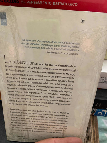 Casa De Muñecas; Solness, El Constructor
