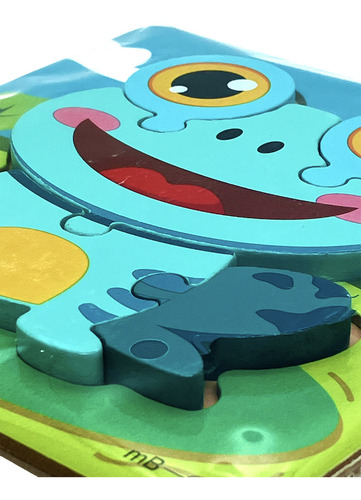 Juego Rompecabezas Para Niños De Madera Rana Yinyer World