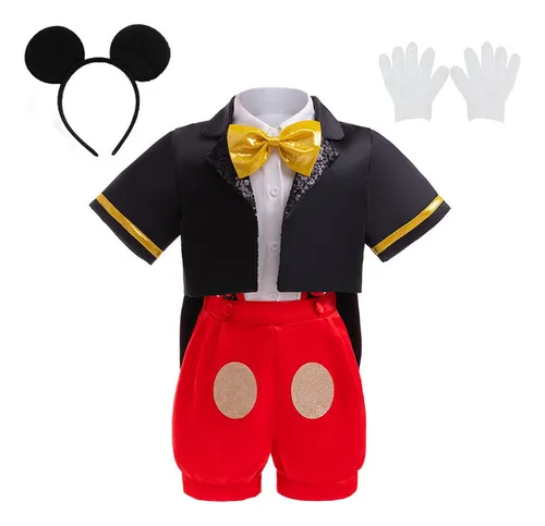 comprar Fiesta De Cumpleaños De Navidad De Halloween Infantil Mickey Personaje Trajes De Tres Piezas Para Niños Espectáculo Escénico Traje De Tirantes