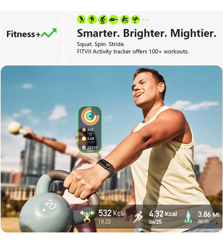 Fitvii Ole Fitness Tracker Amoled De 1.6 Pulgadas