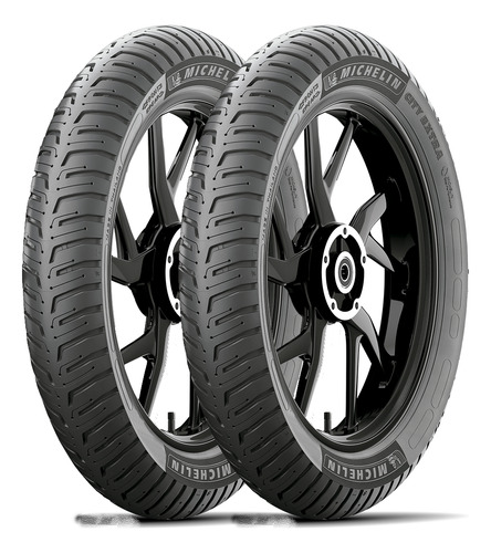 Par Pneu Titan Fan 80/100-18 + 100/90-18 City Extra Michelin