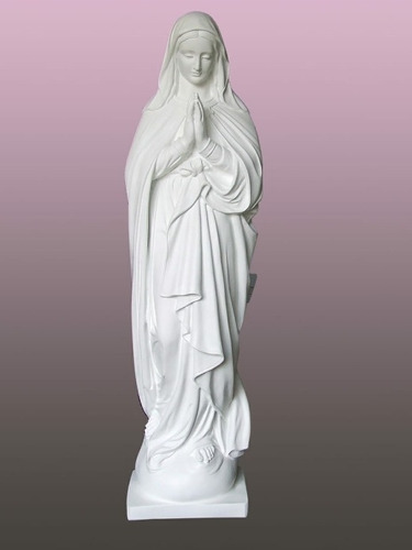 Imagen 1 de 3 de Virgen De Lourdes 1mt Fibra De Vidrio